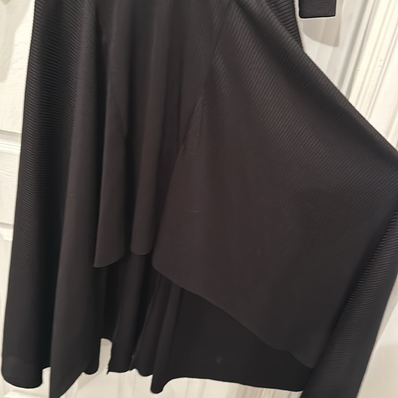 Thick Free People Ribbed Long Sleeve Black Dress - Picture 12 of 16